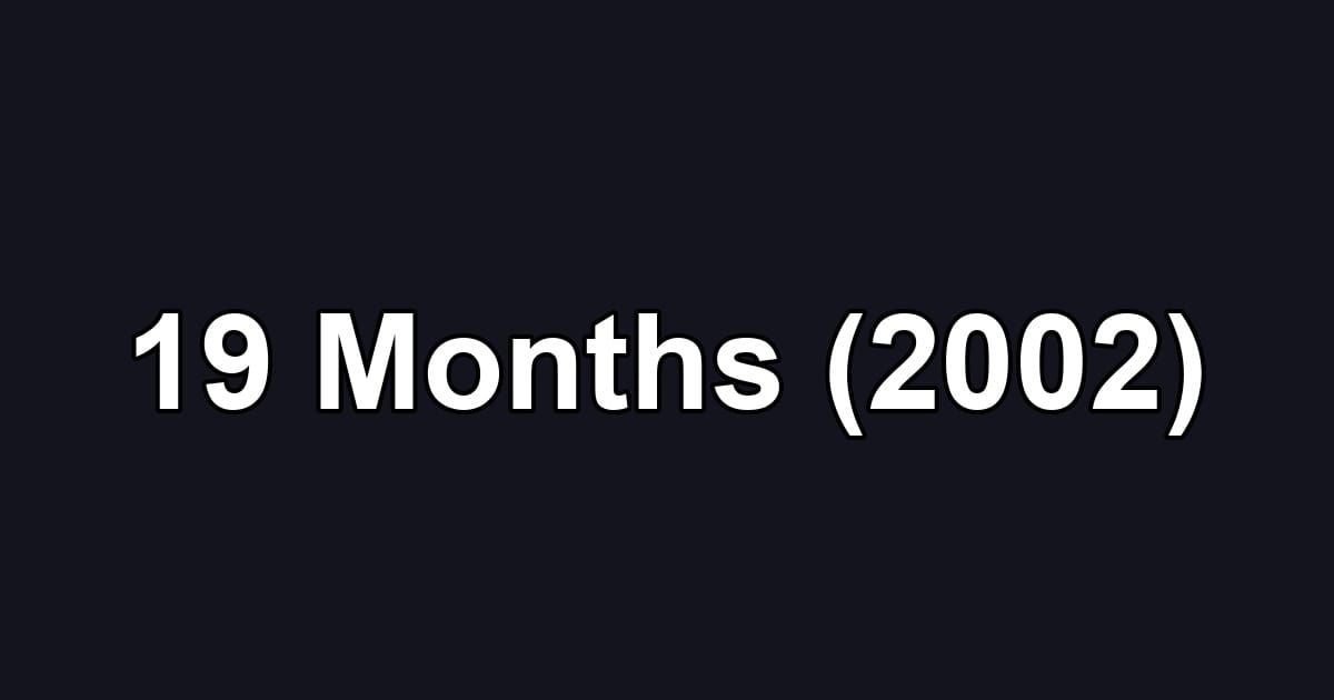 19 Months (2002)