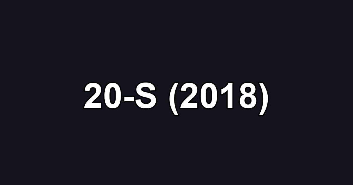 20-S (2018)