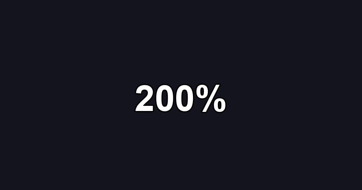200%