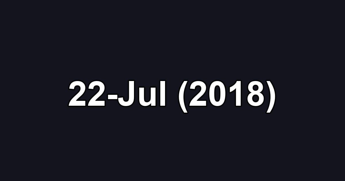 22-Jul (2018)