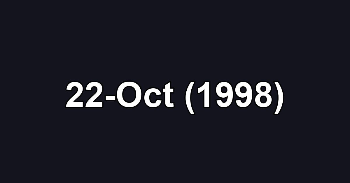 22-Oct (1998)