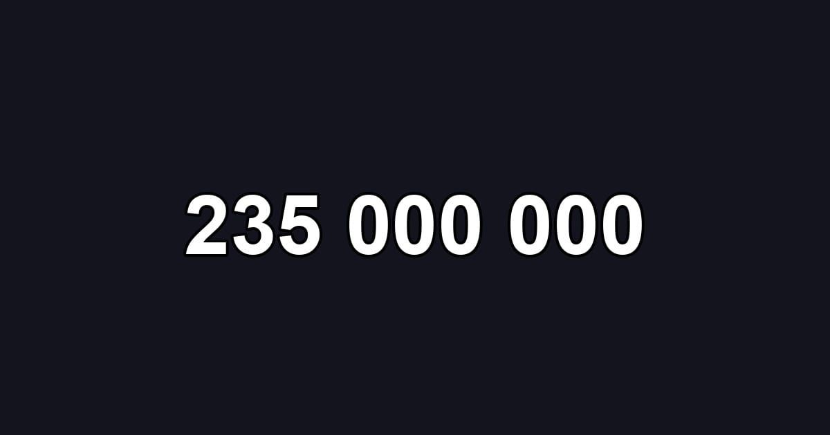 235 000 000
