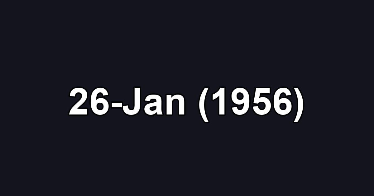 26-Jan (1956)
