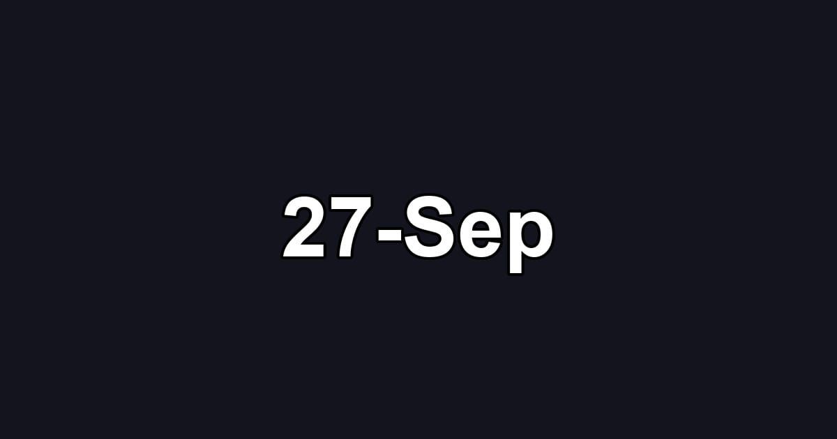 27-Sep