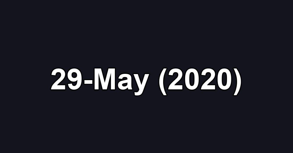 29-May (2020)