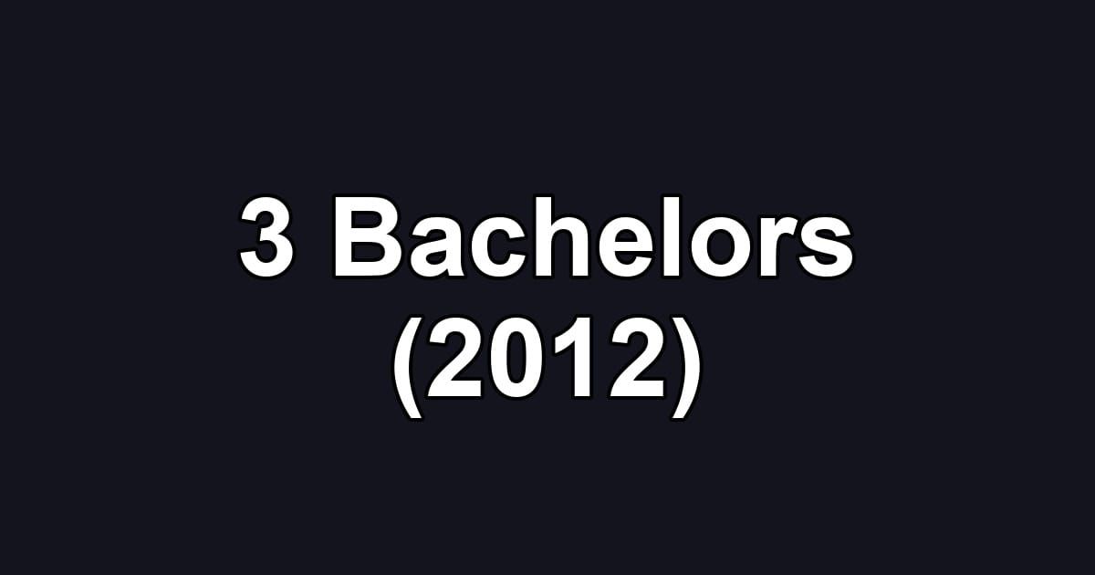 3 Bachelors (2012)
