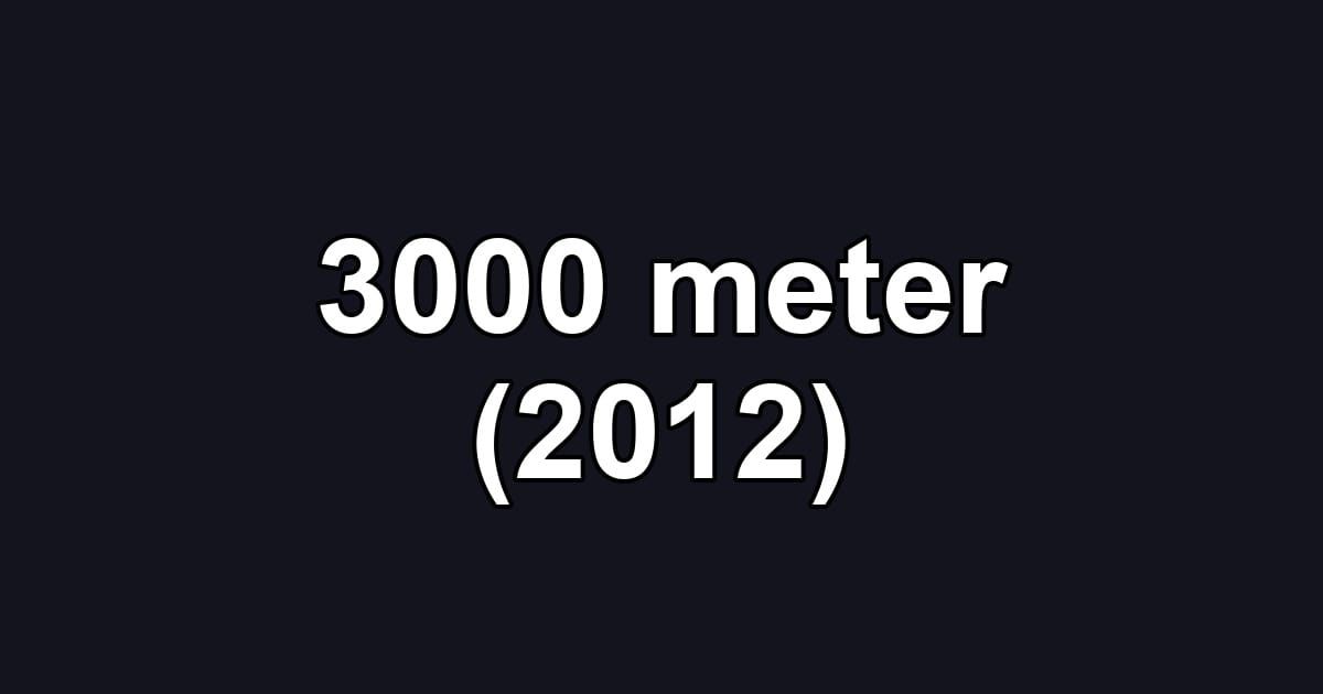 3000 meter (2012)