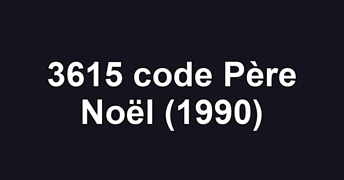 3615 code Père Noël (1990)