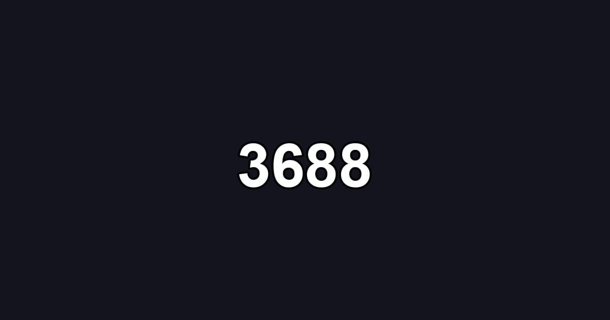3688