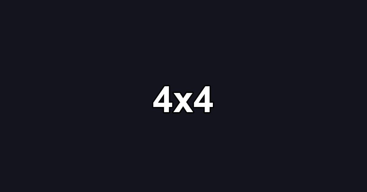 4x4