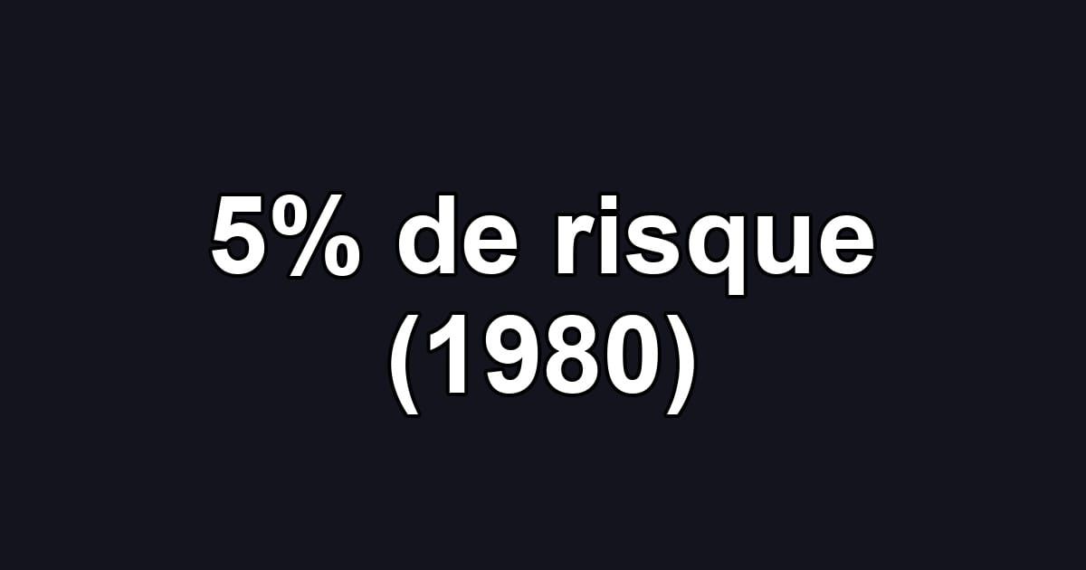 5% de risque (1980)