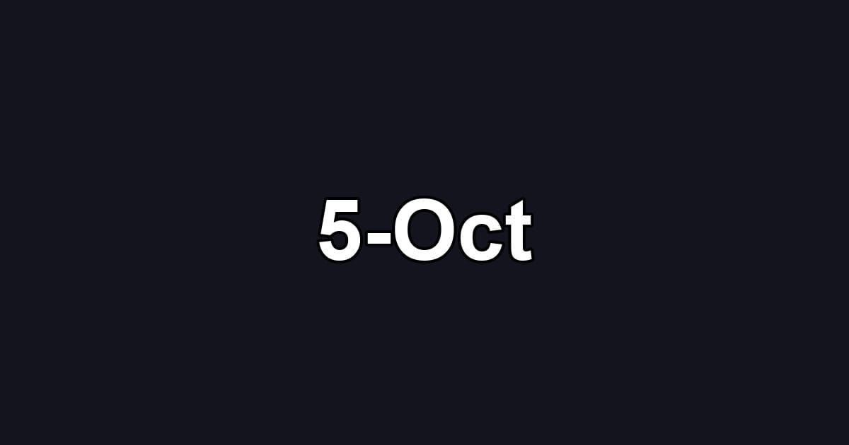 5-Oct