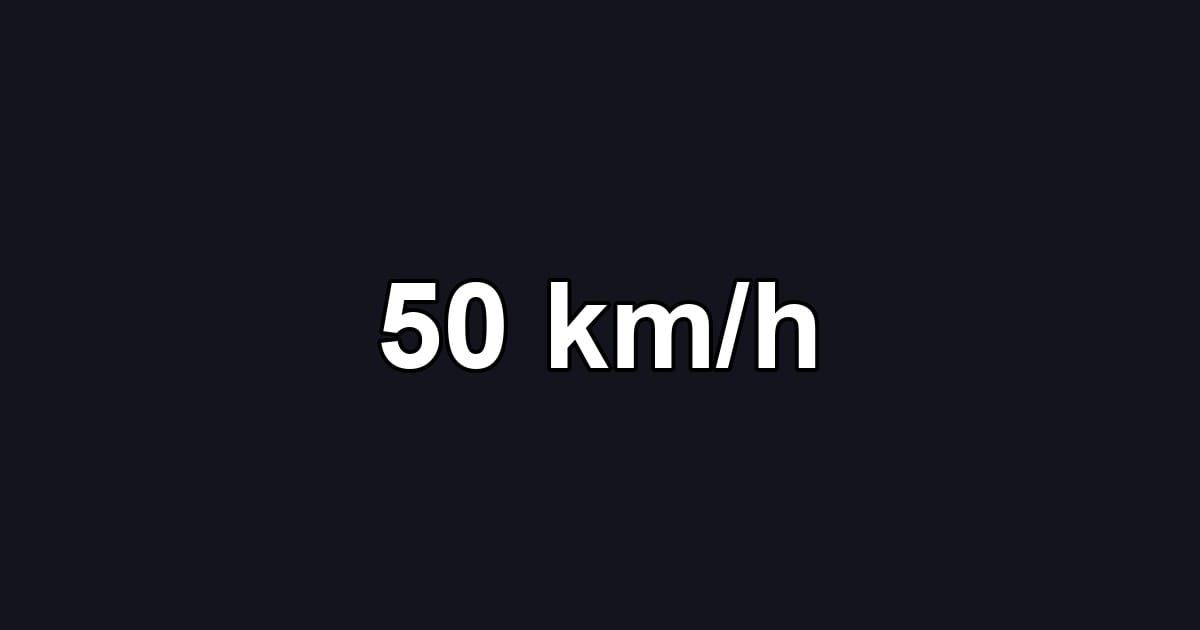 50 km/h