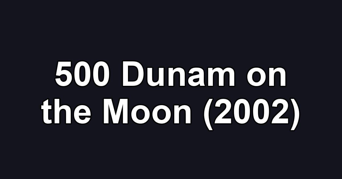 500 Dunam on the Moon (2002)