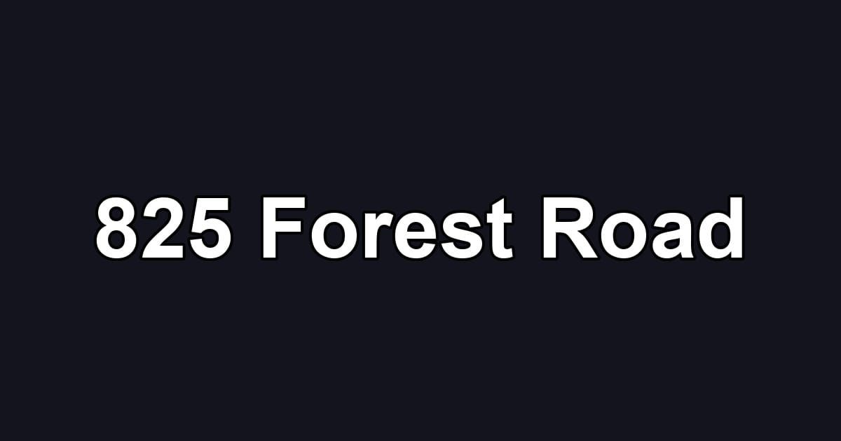 825 Forest Road
