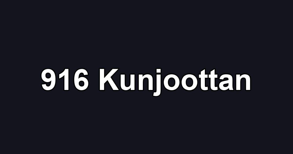 916 Kunjoottan