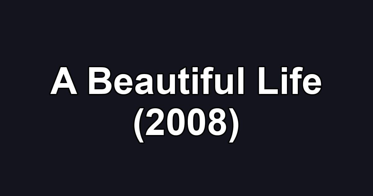 A Beautiful Life (2008)