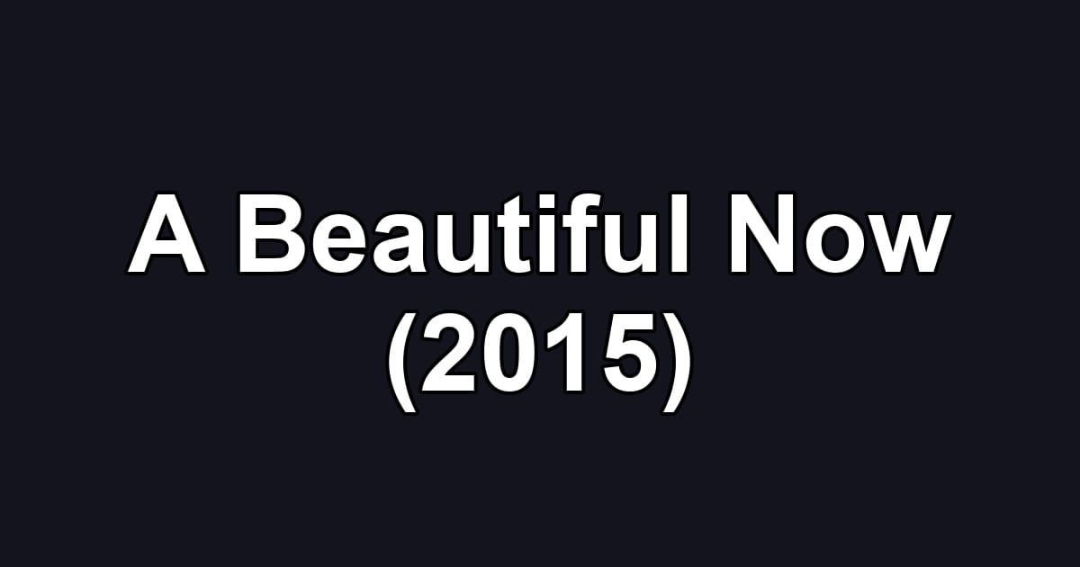 A Beautiful Now (2015)