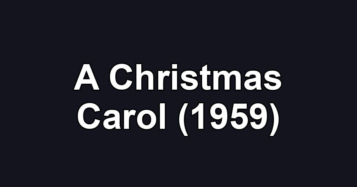 A Christmas Carol (1959)