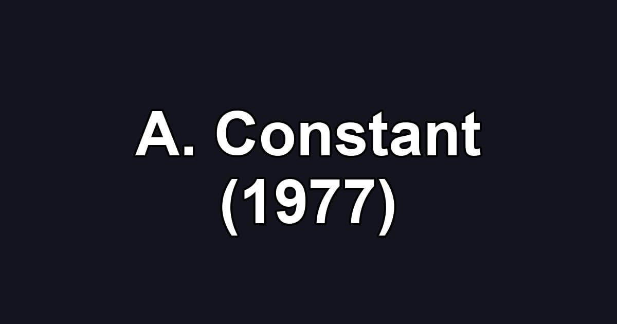 A. Constant (1977)