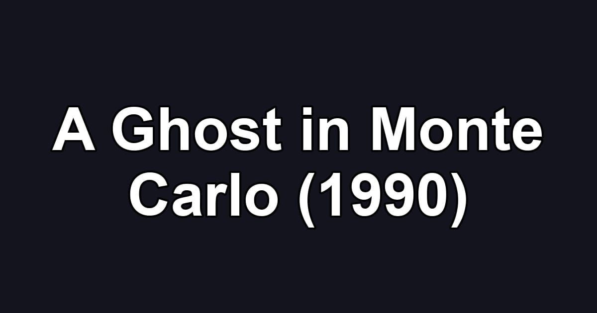 A Ghost in Monte Carlo (1990)