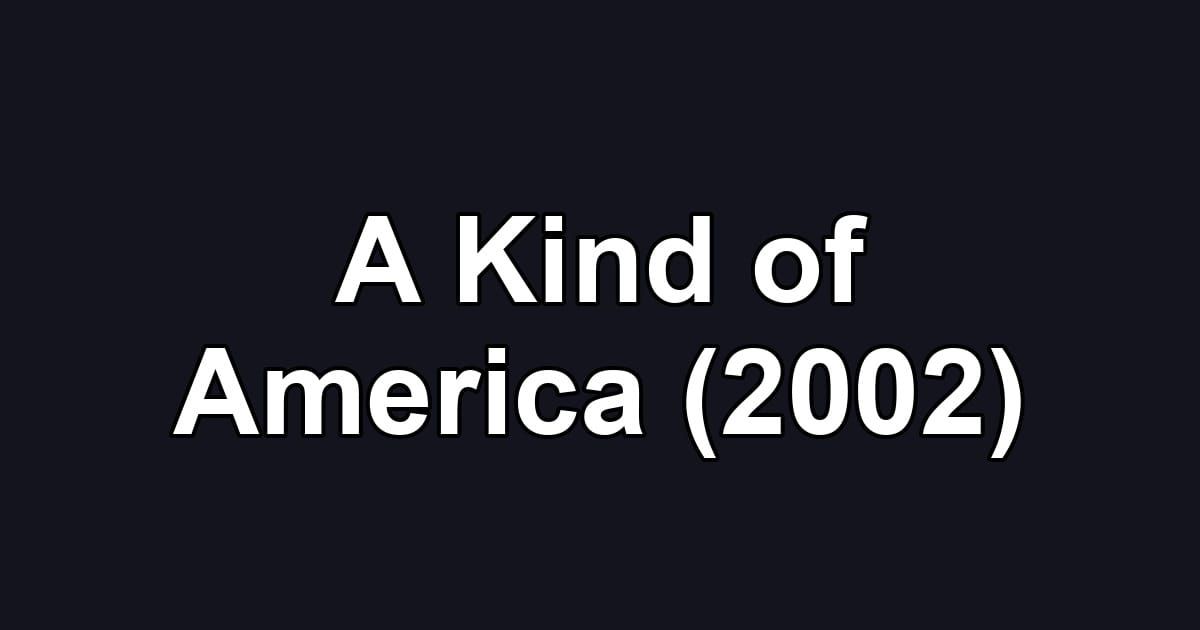 A Kind of America (2002)