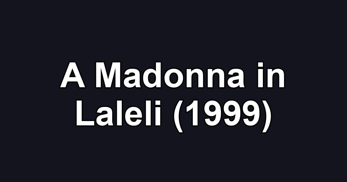 A Madonna in Laleli (1999)