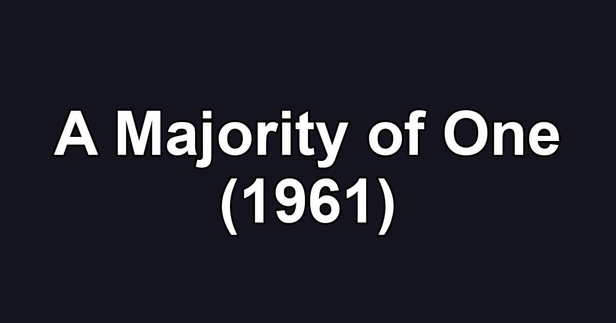 A Majority of One (1961)