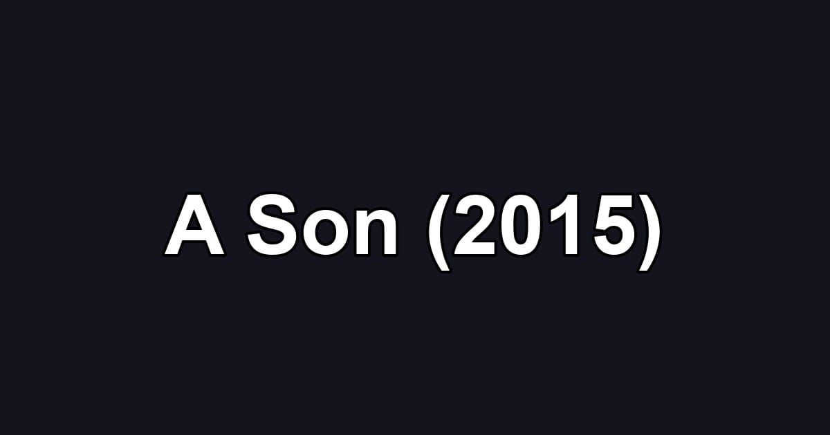 A Son (2015)