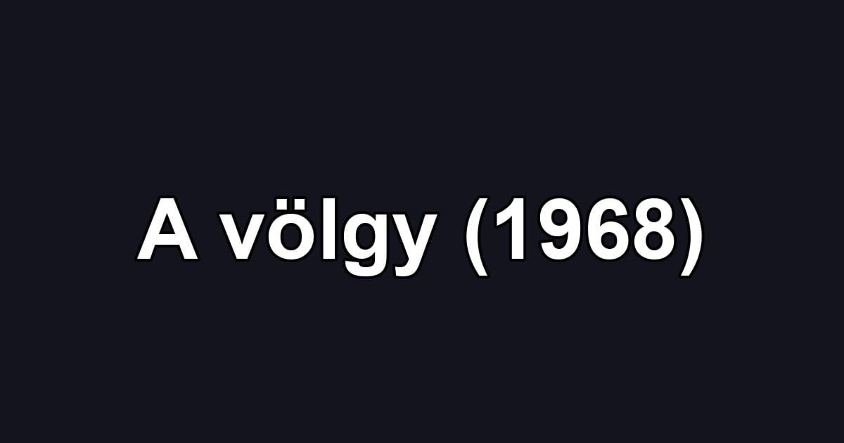 A völgy (1968)