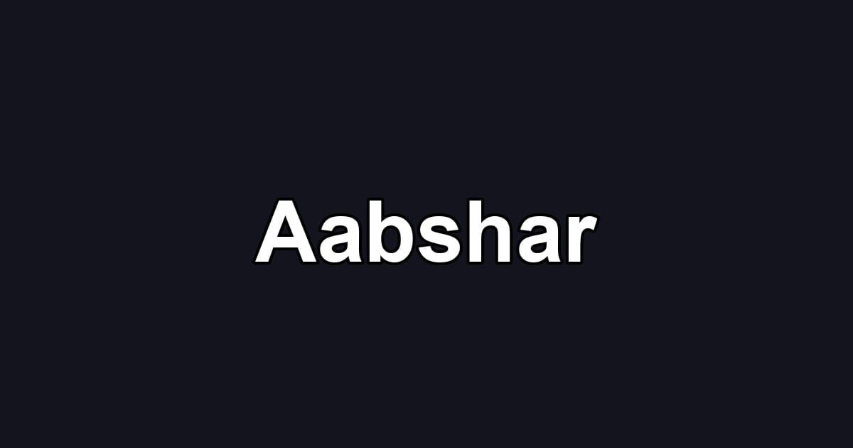 Aabshar