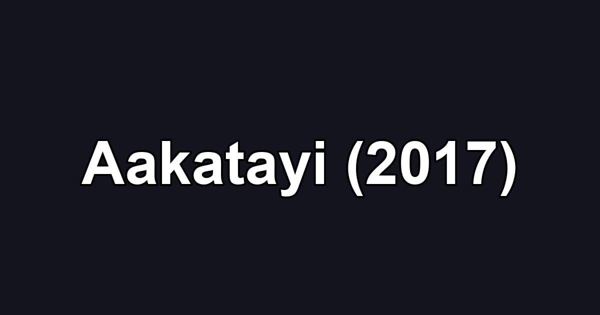 Aakatayi (2017)