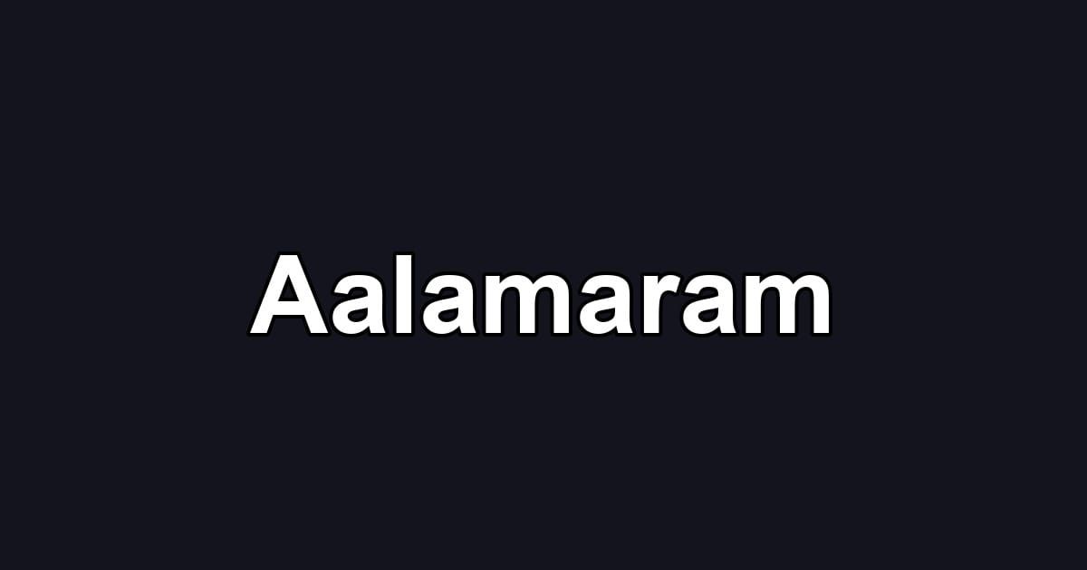 Aalamaram
