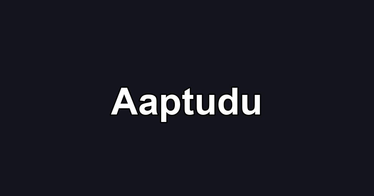 Aaptudu