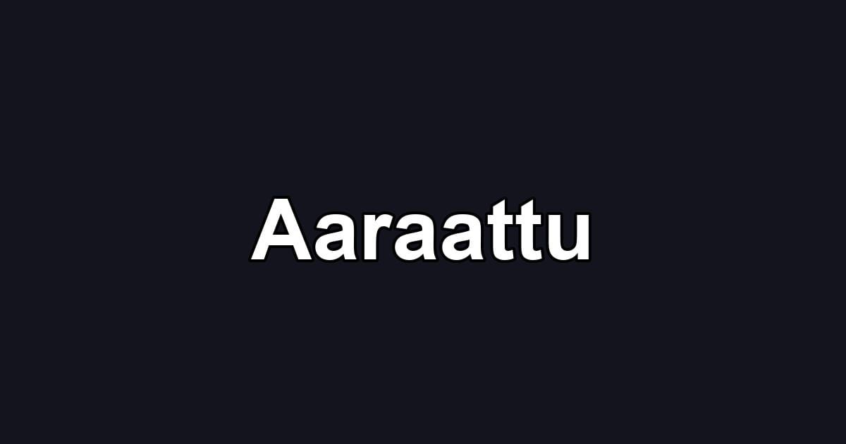 Aaraattu