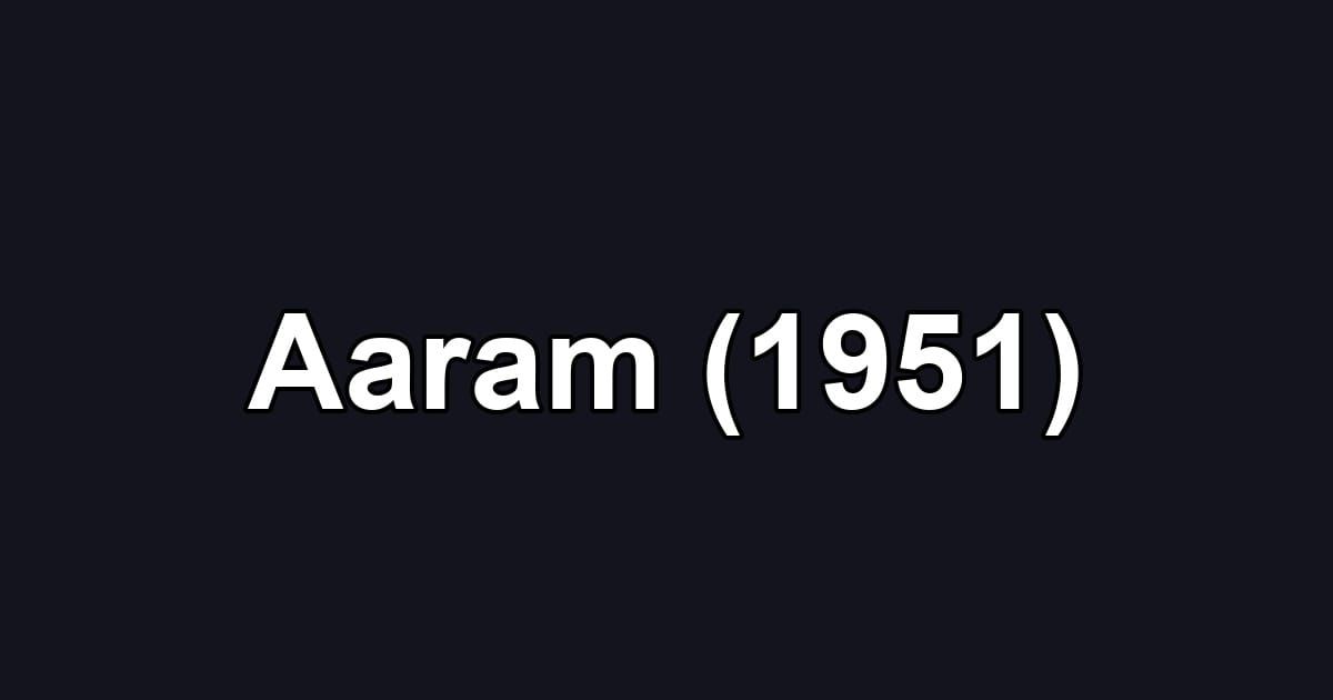 Aaram (1951)