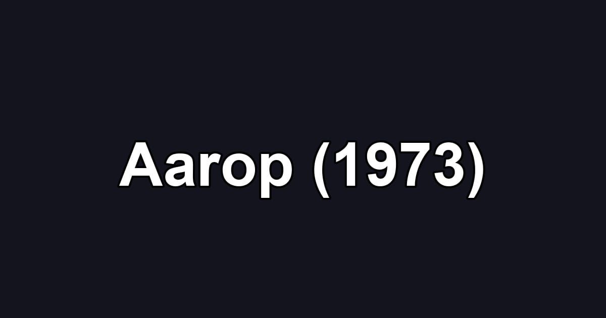 Aarop (1973)
