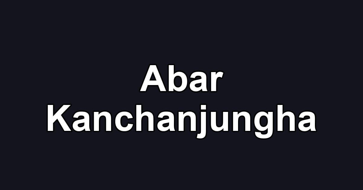 Abar Kanchanjungha