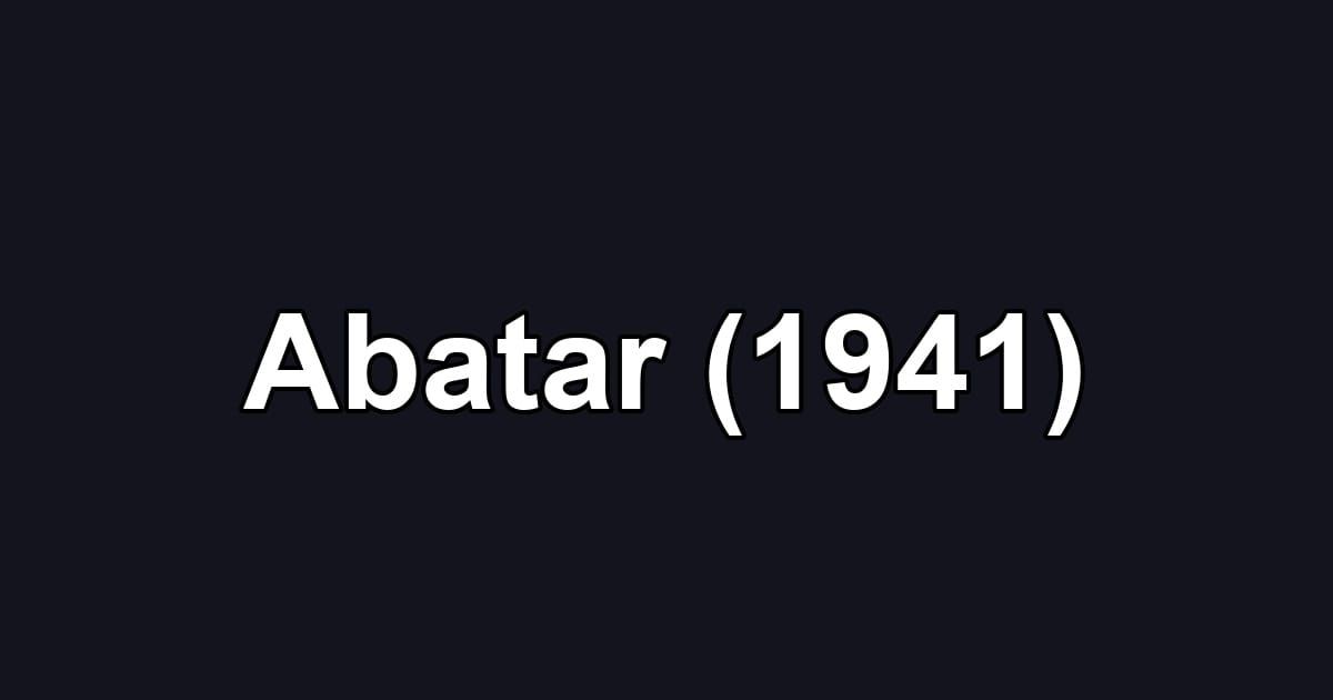 Abatar (1941)