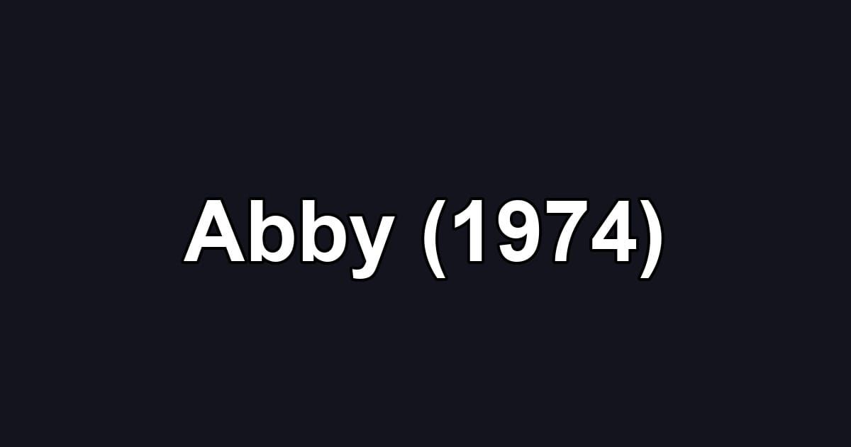 Abby (1974)