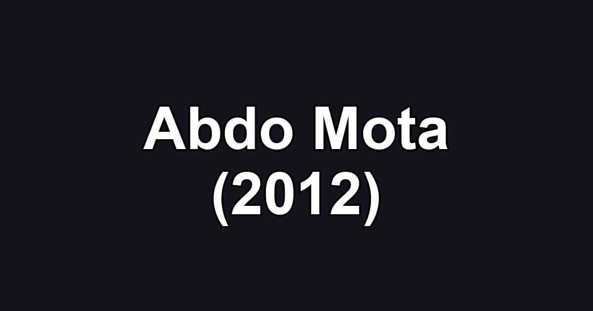 Abdo Mota (2012)