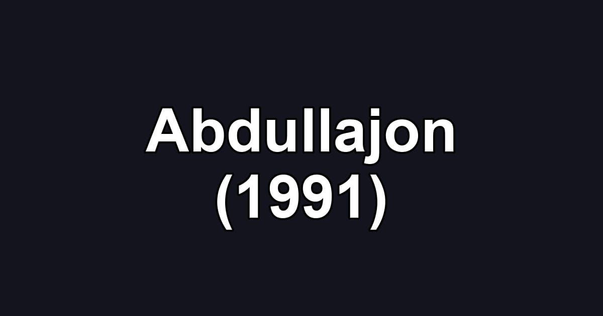 Abdullajon (1991)