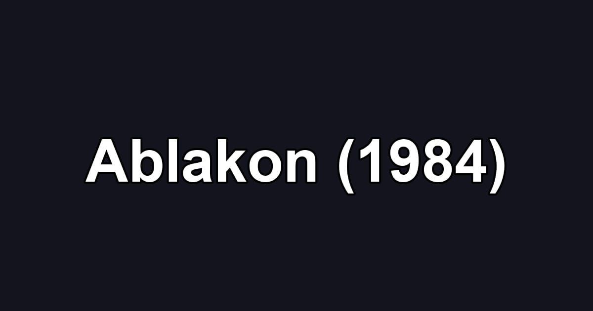 Ablakon (1984)