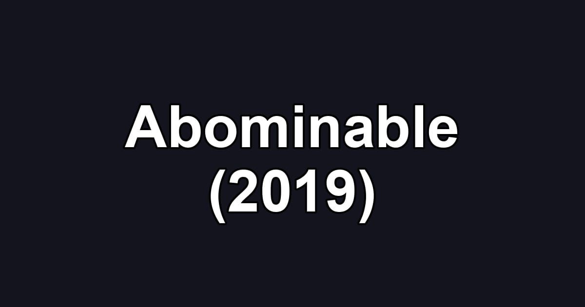 Abominable (2019)