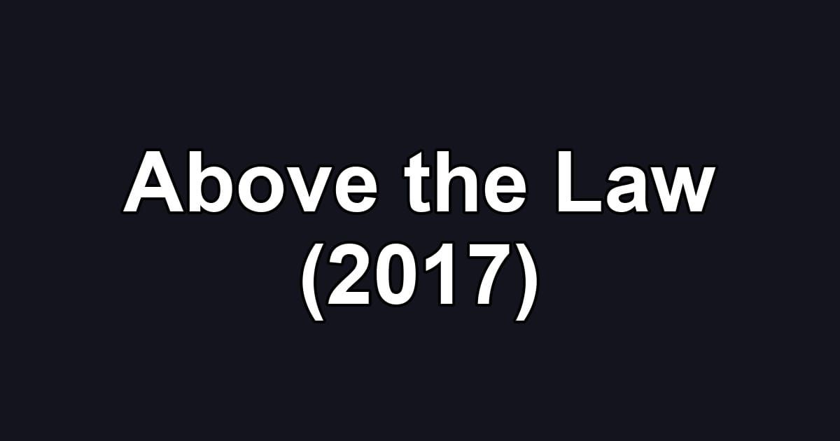 Above the Law (2017)