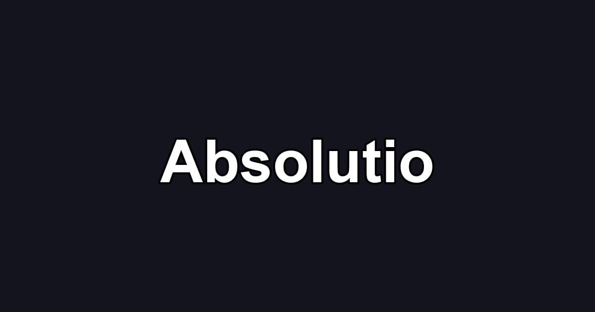 Absolutio