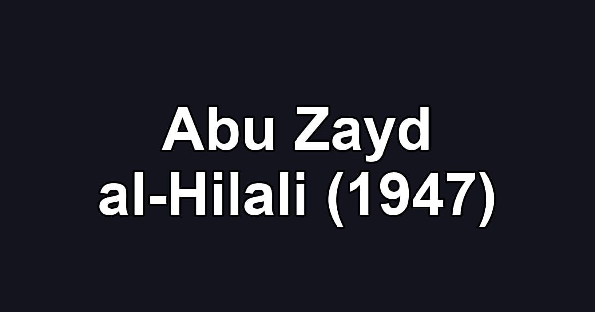 Abu Zayd al-Hilali (1947)