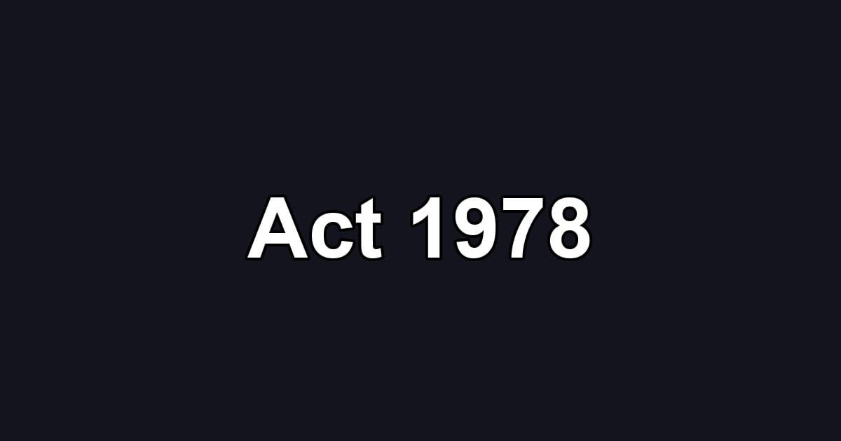 Act 1978