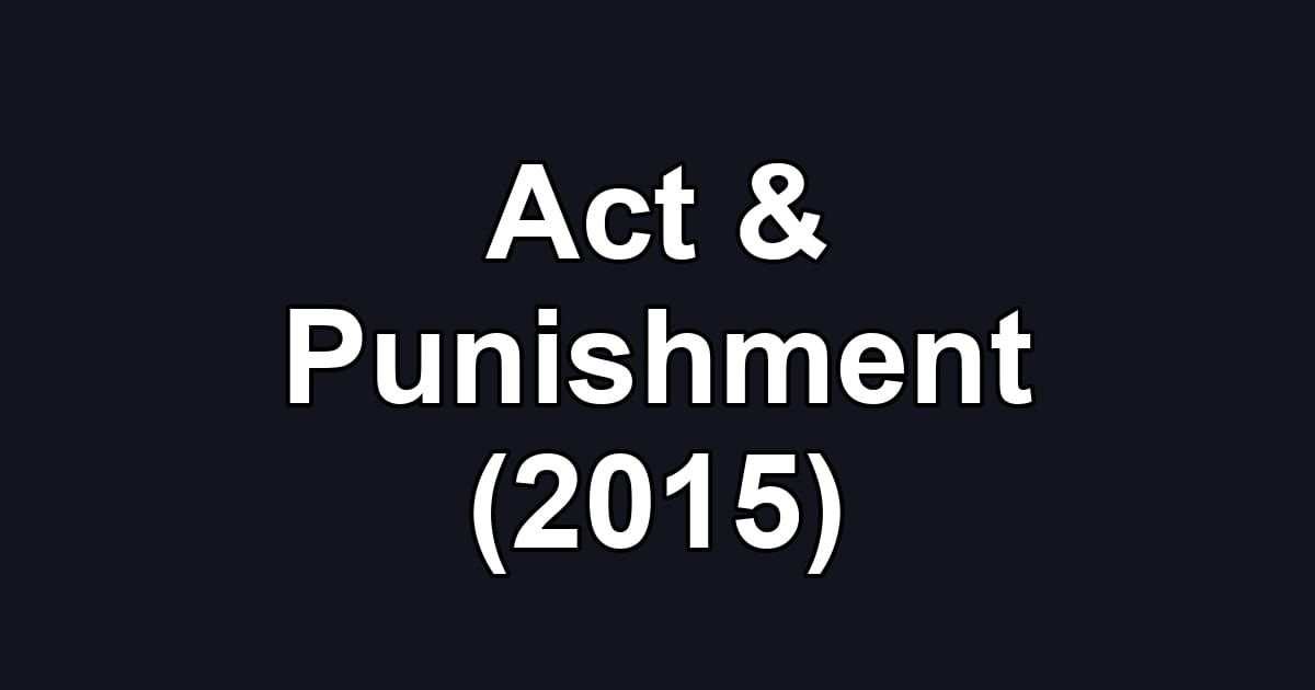 Act & Punishment (2015)