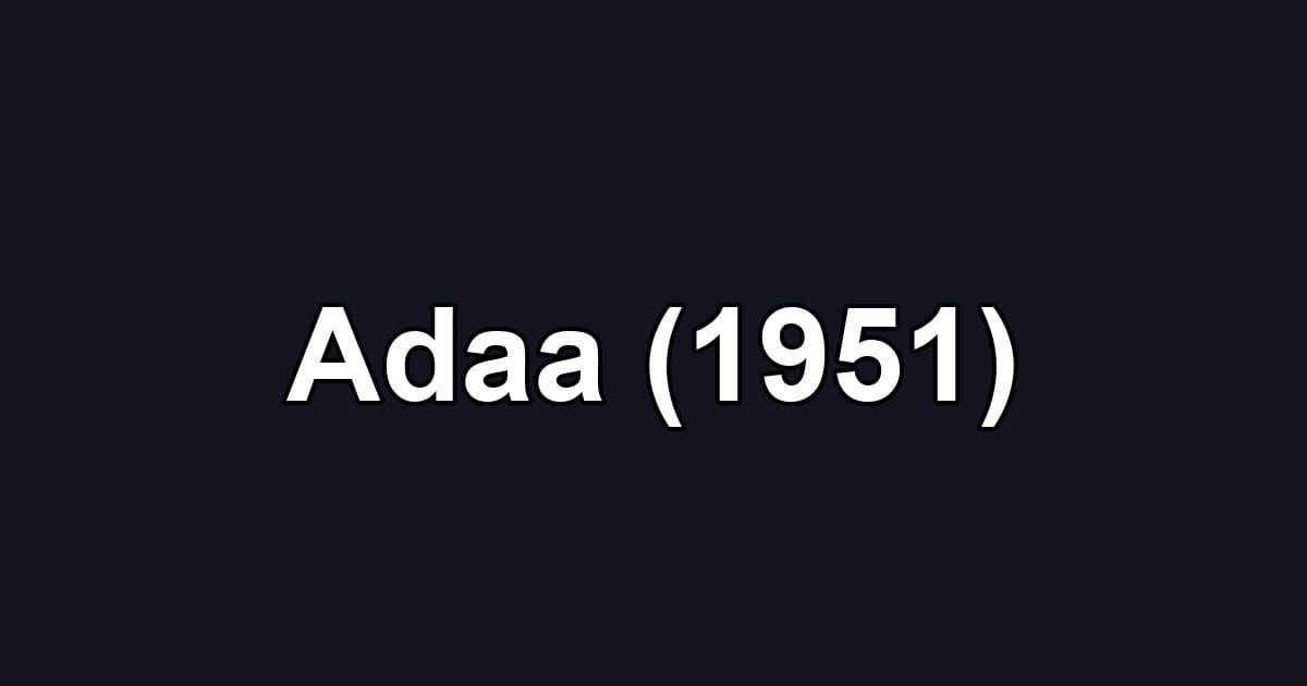 Adaa (1951)